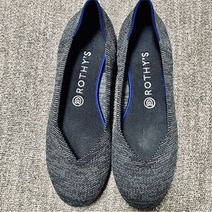 Rothy’s The Flat Round Toe gray w/ pink Comfort Ballet Flats Women’s Size 9 US